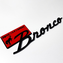 Bronco Wildtrak Fender Badges Emblème de hayon Badge 3D Noir vs Rouge
 2