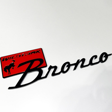 Bronco Wildtrak Fender Badges Emblème de hayon Badge 3D Noir vs Rouge
 4