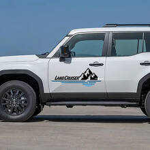 Toyota Land Cruiser Scène de nature Montagnes Portes Décalcomanies Autocollants en vinyle Graphique 2
 2