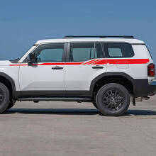 Autocollants Vinyle Décoratifs Bandes Latérales 4 Pour Toyota Land Cruiser 2