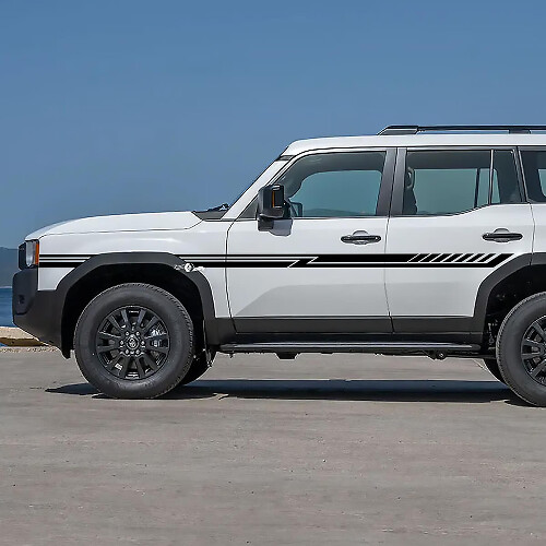 Bandes d'accentuation des portes latérales Toyota Land Cruiser Autocollants en vinyle Graphique 3
