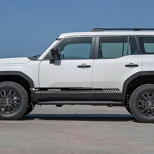 Lettrage Portes Latérales Bandes d’Accent Autocollants Vinyle Graphique Pour Toyota Land Cruiser
