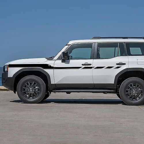 Bandes d'accentuation des portes latérales Toyota Land Cruiser Autocollants en vinyle Graphique 5
