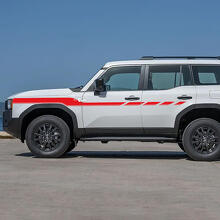 Bandes d'accentuation des portes latérales Toyota Land Cruiser Autocollants en vinyle Graphique 5
 3
