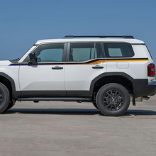 Toyota Land Cruiser Portes latérales Accent Stripes Décalcomanies Vinyle Autocollants Graphique 2 couleurs
 4