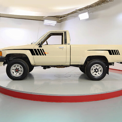 Autocollants classiques en vinyle à rayures latérales pour camion Toyota Hilux SR5
