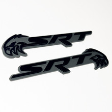 SRT Trackhawk 3D Badge Noir vs Gris Fender Badges Emblème 2
 4