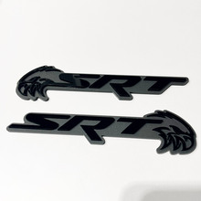 SRT Trackhawk 3D Badge Noir vs Gris Fender Badges Emblème 2
 5