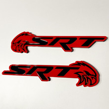 SRT Trackhawk 3D Badge Noir vs Gris Fender Badges Emblème 2
 3