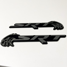 SRT Trackhawk 3D Badge Noir vs Gris Fender Badges Emblème 3
 2
