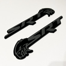 SRT Trackhawk 3D Badge Noir vs Gris Fender Badges Emblème 3
 3