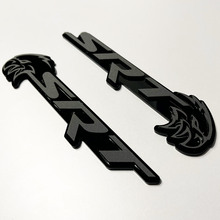 SRT Trackhawk 3D Badge Noir vs Gris Fender Badges Emblème 3
 4