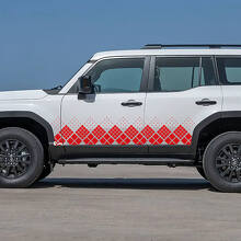 Toyota Land Cruiser Portes latérales Ornement Style Autocollants Vinyle Autocollants Graphique
 2