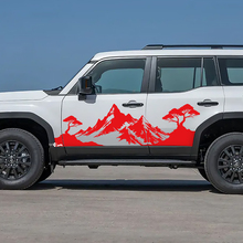 Toyota Land Cruiser Portes latérales Ornement Style Autocollants Vinyle Autocollants Graphique
 3