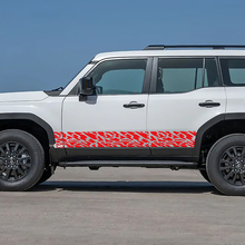 Toyota Land Cruiser Rocker Panel Portes latérales Splash Stickers Vinyle Autocollants Graphique
 2