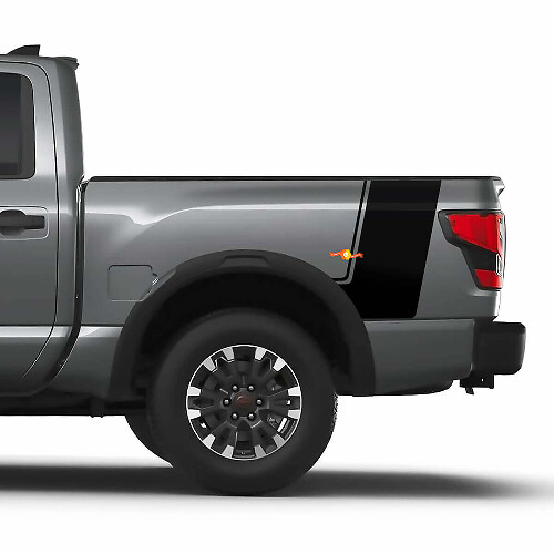 Bandes de côté de caisse Nissan Titan Autocollants Vinyle Décoratifs Graphiques
