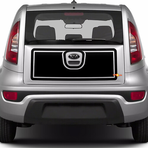Autocollant en vinyle pour coffre arrière, pour Kia Soul 2
