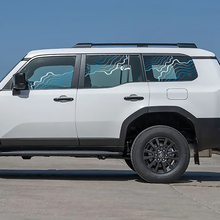 Toyota Land Cruiser Topographique Fenêtre Côté Décalcomanies Vinyle Autocollants Graphique
 2