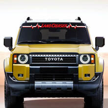 Toyota Land Cruiser Pare-brise coeur pouls Décalque Vinyle Autocollants Graphique
 2