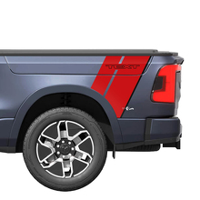 Autocollants Vinyle à Rayures Doubles d'Aile Arrière pour Dodge Ram 1500 REV_2