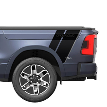 Autocollants graphiques en vinyle à rayures latérales arrière pour camion Dodge RAM 1500 REV
 2