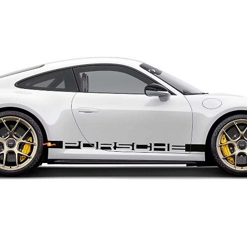 Autocollant Bandelet Lettrage Latéral Porsche Pour Porsche 911