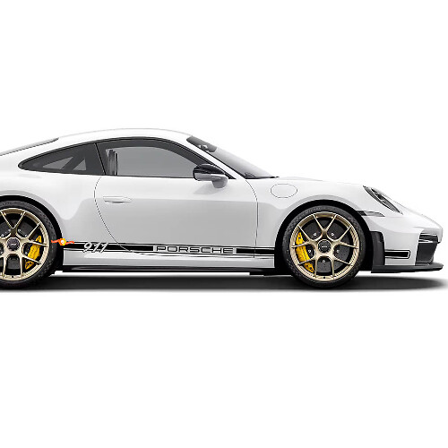 Autocollant de décalcomanie de kit de bandes de bascule latérales Porsche 911

