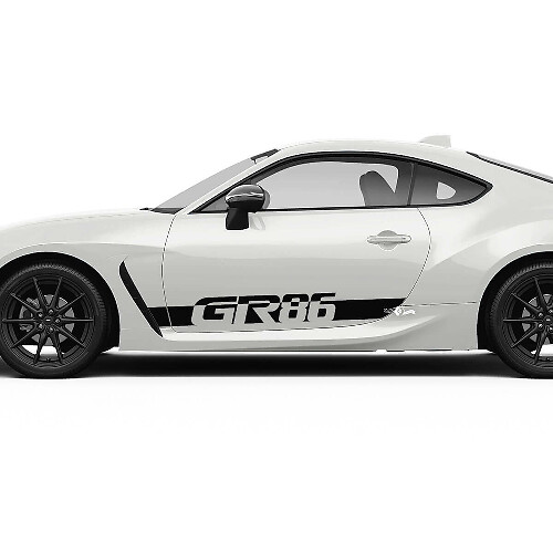 Kit de décalcomanies vinyle bandes latérales porte GR86 pour Toyota GR86