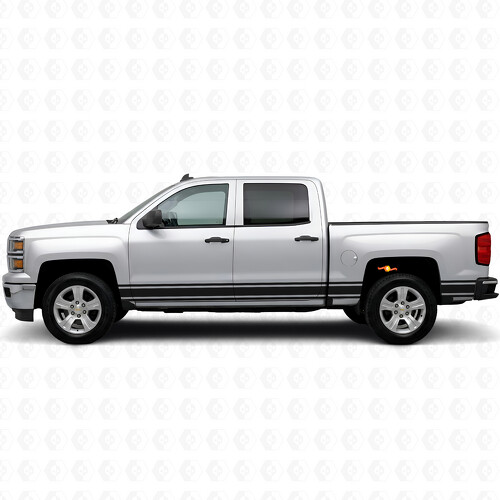 Bandes Vinyles Fines d’Accent pour Portière et Flanc de Caisse pour Chevrolet Silverado 1500 K2XX 2014-2019_1