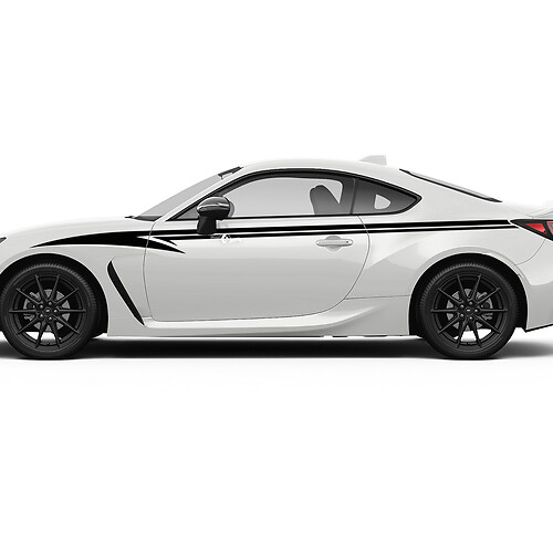 Toyota GR86 corps complet accents latéraux rayures graphiques décalcomanies autocollants
