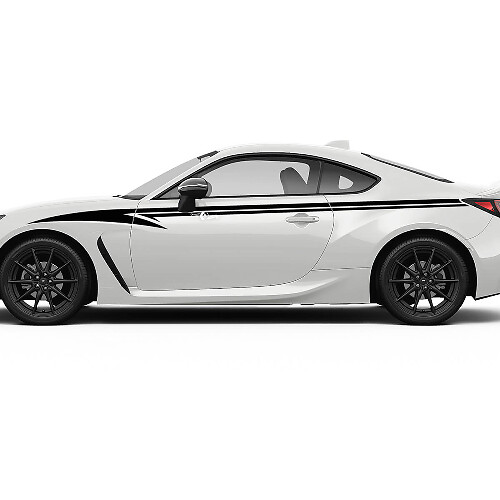 Toyota GR86 Bandes d'accentuation latérales pour carrosserie complète Autocollants graphiques Décalcomanies
