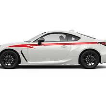 Accents latéraux de portes Bandes de course Graphiques Autocollants Stickers 3 Pour Toyota GR86 3