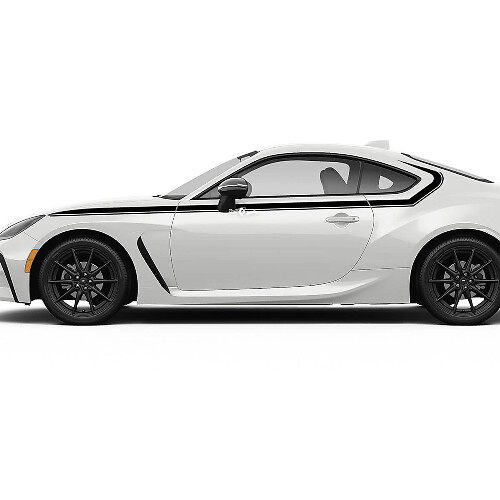 Portières Toyota GR86 Bandes latérales Accents de course Autocollants Graphiques Décalcomanies 2
