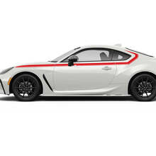 Portières Toyota GR86 Bandes latérales Accents de course Autocollants Graphiques Décalcomanies 2
 3