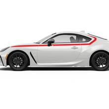 Portières Toyota GR86 Bandes latérales Accents de course Autocollants Graphiques Décalcomanies 2
 3