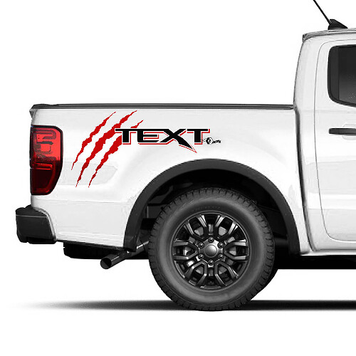 Autocollant graphique pour carrosserie Musclecar truck power truck Claw 2 couleurs
