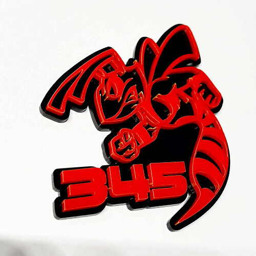 Hornet Bee 345 Badge 3D – Emblème personnalisé pour grille de garde-boue et hayon pour voitures et camions
