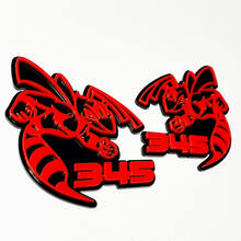 Hornet Bee 345 Badge 3D – Emblème personnalisé pour grille de garde-boue et hayon pour voitures et camions
 3
