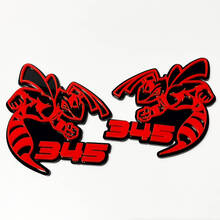 Hornet Bee 345 Badge 3D – Emblème personnalisé pour grille de garde-boue et hayon pour voitures et camions
 4