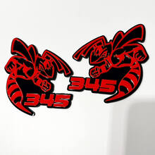 Hornet Bee 345 Badge 3D – Emblème personnalisé pour grille de garde-boue et hayon pour voitures et camions
 5