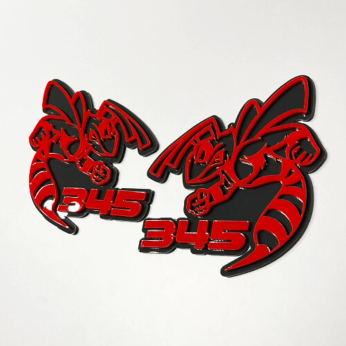 Hornet Bee 345 Badge 3D – Emblème personnalisé pour grille de garde-boue et hayon pour voitures et camions 2
