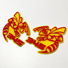 Hornet Bee 345 Badge 3D – Emblème personnalisé pour grille de garde-boue et hayon pour voitures et camions 2
 5