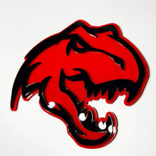 Badge 3D Dinosaur T-REX TRX - Fender Grille Tailgate Badges Emblem Emblem
 2