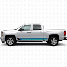 Bande vintage pour porte et bandes en vinyle sur panneaux de bas de caisse pour Chevrolet Silverado 1500 K2XX 2014-2019_2