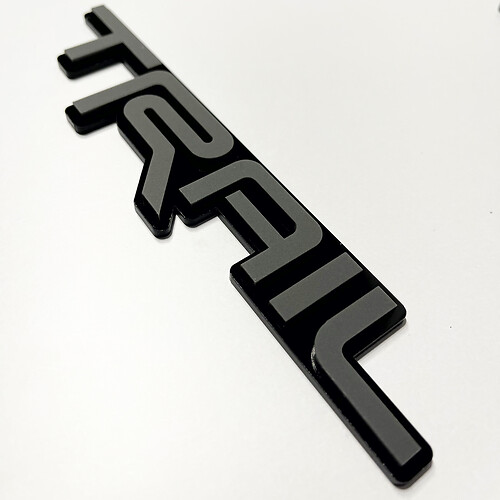 Badge TRAIL 3D - Emblème de badges de calandre avant de hayon personnalisé pour Toyota TRD
 1