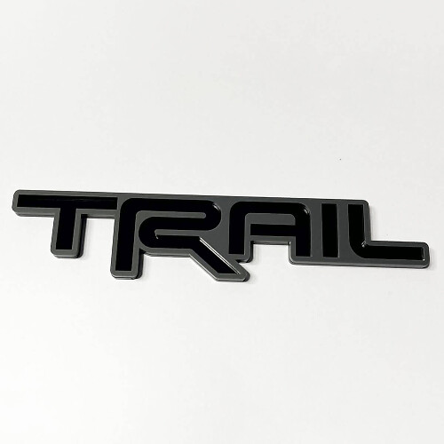 Badge TRAIL 3D Garde-boue Emblème de hayon 2 pour Toyota TRD