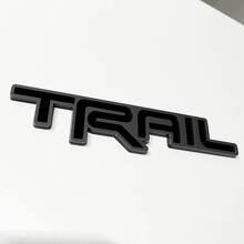 Badge TRAIL 3D Garde-boue Emblème de hayon 2 pour Toyota TRD 3