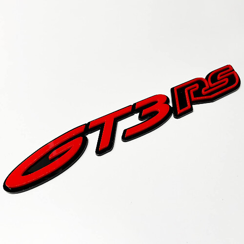 Badge GT3 RS 3D – Emblème de badges de calandre avant de hayon personnalisé pour Porsche GT3
