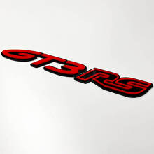 Badge 3D GT3 RS – Badge personnalisé d'aile, hayon, calandre avant pour Porsche GT3 RS 3