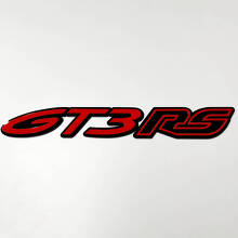 Badge 3D GT3 RS – Badge personnalisé d'aile, hayon, calandre avant pour Porsche GT3 RS 5